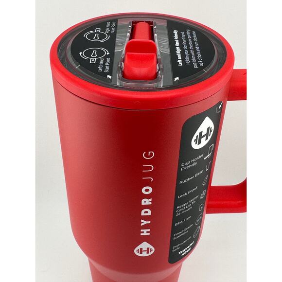 HAPPY HOLIDAYS RED HydroJug 40 oz Traveler; READY TO SHIP TODAY - Picture 4 of 6